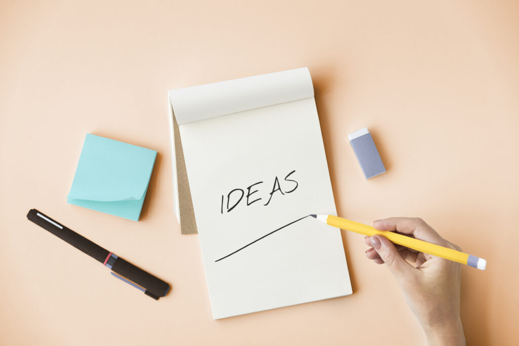 Carnet de notes pour noter ses idées de projets